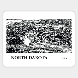 North Dakota USA Magnet